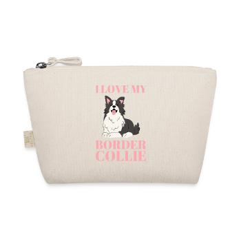 I love my border collie - Organic Pouch - nature - Front