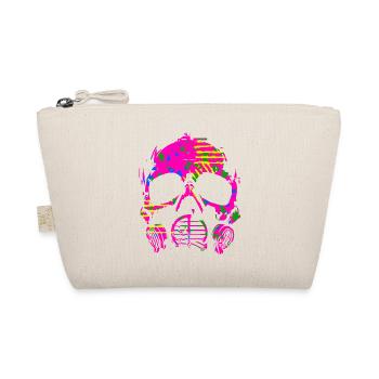 Regenbogen Pink Camo Gasmaske - Bio-Täschchen - Natur - Vorne