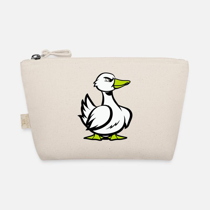 Dessin animé de bande dessinée de canard Trousse biologique