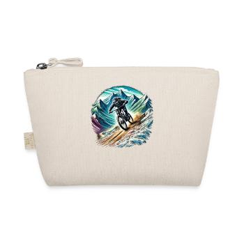Mountain bikers in the mountains - Organic Pouch - nature - Front