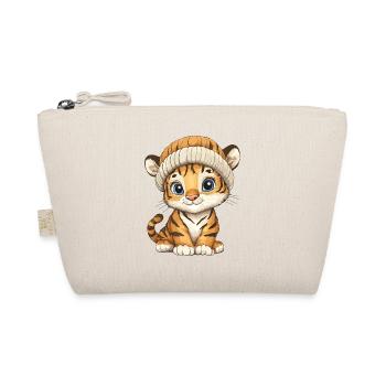 Tiger Süß Niedlich Baby Kinder Tier Cartoon - Bio-Täschchen - Natur - Vorne