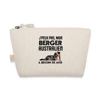 Chien de race aussie berger australien - Trousse biologique - nature - Devant