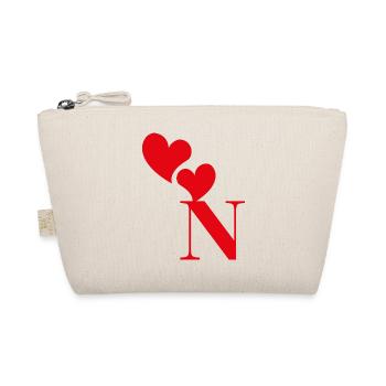Lettre n cœur rouge - Trousse biologique - nature - Devant