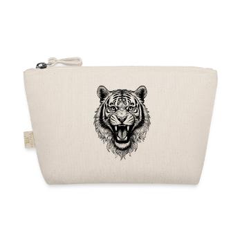 Power und Wildheit im Tiger T-Shirt - Bio-Täschchen - Natur - Vorne