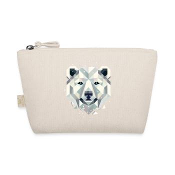Abstract Polar Bear–Powerful Elegance of the North - Organic Pouch - nature - Front