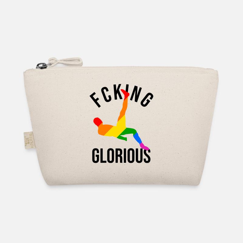 Fußball Fallrückzieher cooles Geschenk - Bio-Täschchen - Natur