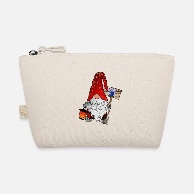 Blue Light Gnome Christmas Gnome Organic Pouch