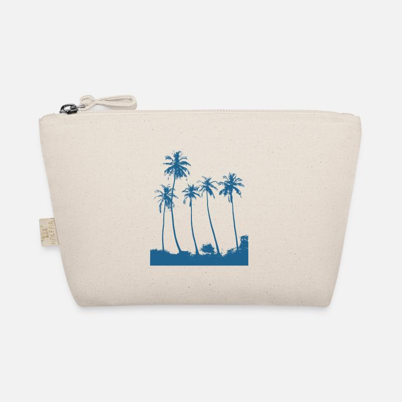 Silhouette Palm Trees Summer Vacation Organic Pouch
