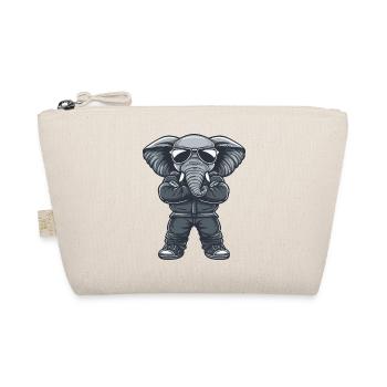 Elephant Comic Sunglasses - Organic Pouch - nature - Front