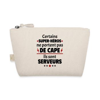 Certains super-héros sont serveurs, cadeau noël - Trousse biologique - nature - Devant