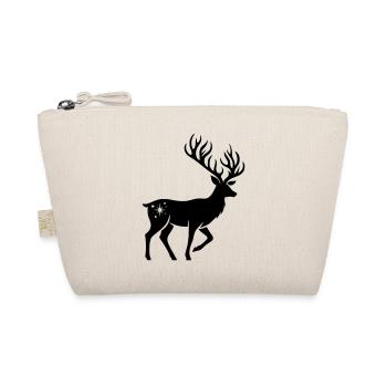 Silhouette de cerf Noël - Trousse biologique - nature - Devant