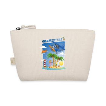 sun, sea, beach, plane, palm trees, island - Organic Pouch - nature - Front