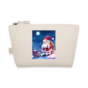 Christmas Man with Gifts Sack - Organic Pouch - nature - Front