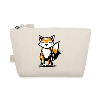 Modern fox in stencil graffiti design - Organic Pouch - nature - Front