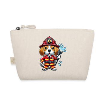 Design de pompier Beagle - Trousse biologique - nature - Devant