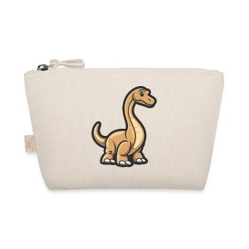 Dinosaur brontosaurus comic - Organic Pouch - nature - Front
