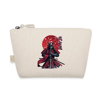 Samurai Krieger Bushido | Klassisches Rot | Begrenzt - Bio-Täschchen - Natur - Vorne