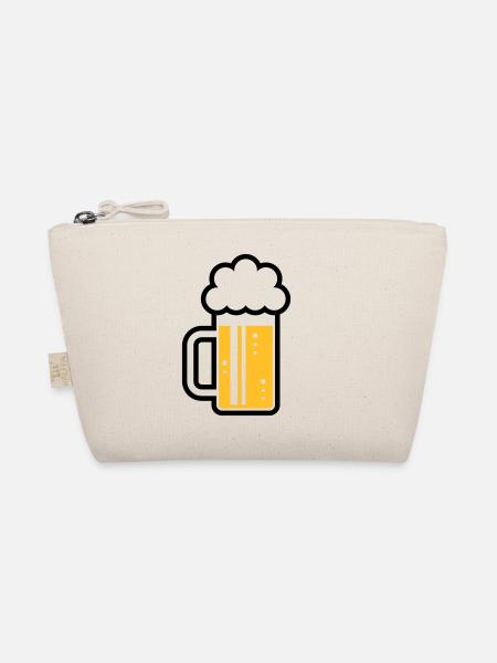 XFrohsinn (Left / Gold Black) - Organic Pouch - nature - Front