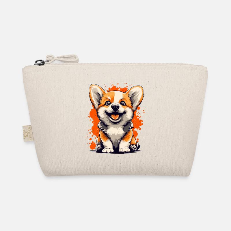 Corgi Welpe lustiger Hund Hunde Bio-Täschchen