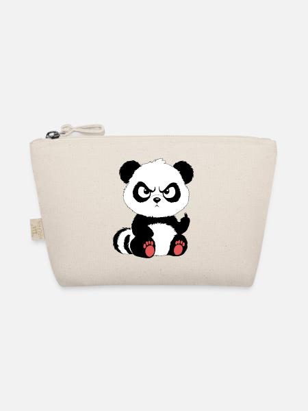 Böser Panda - Bio-Täschchen - Natur