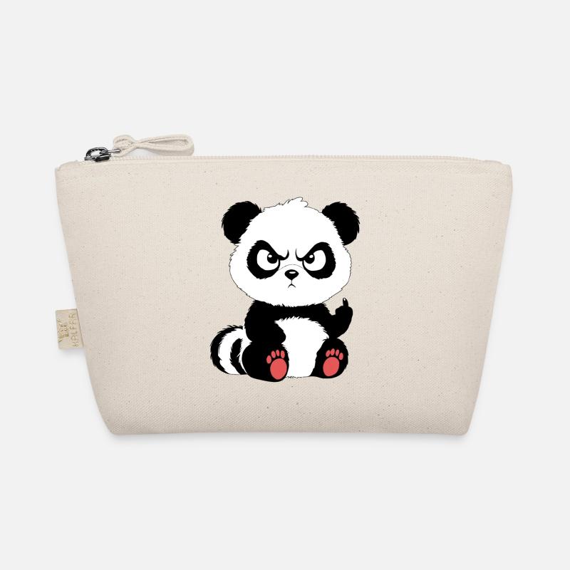 Böser Panda - Bio-Täschchen - Natur
