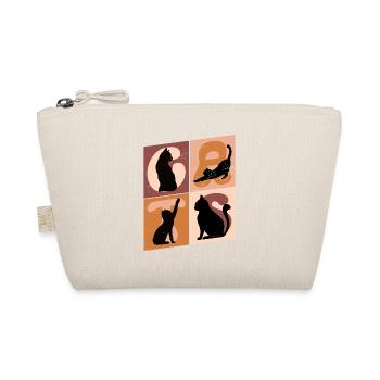 Chaton Chaton Chaton Kitty Silhouette Art - Trousse biologique - nature - Devant
