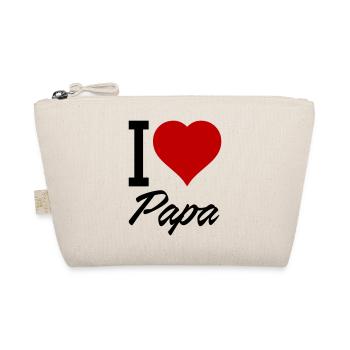 i love papa 01 - Bio-Täschchen - Natur - Vorne
