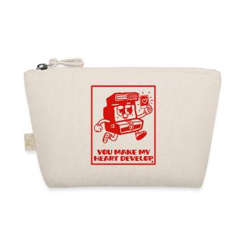 You Make My Heart Grow - Love Design - Organic Pouch - nature - Front