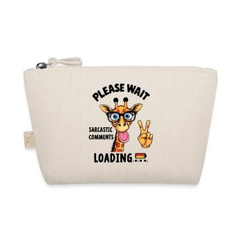 Funny Giraffe - Organic Pouch - nature - Front