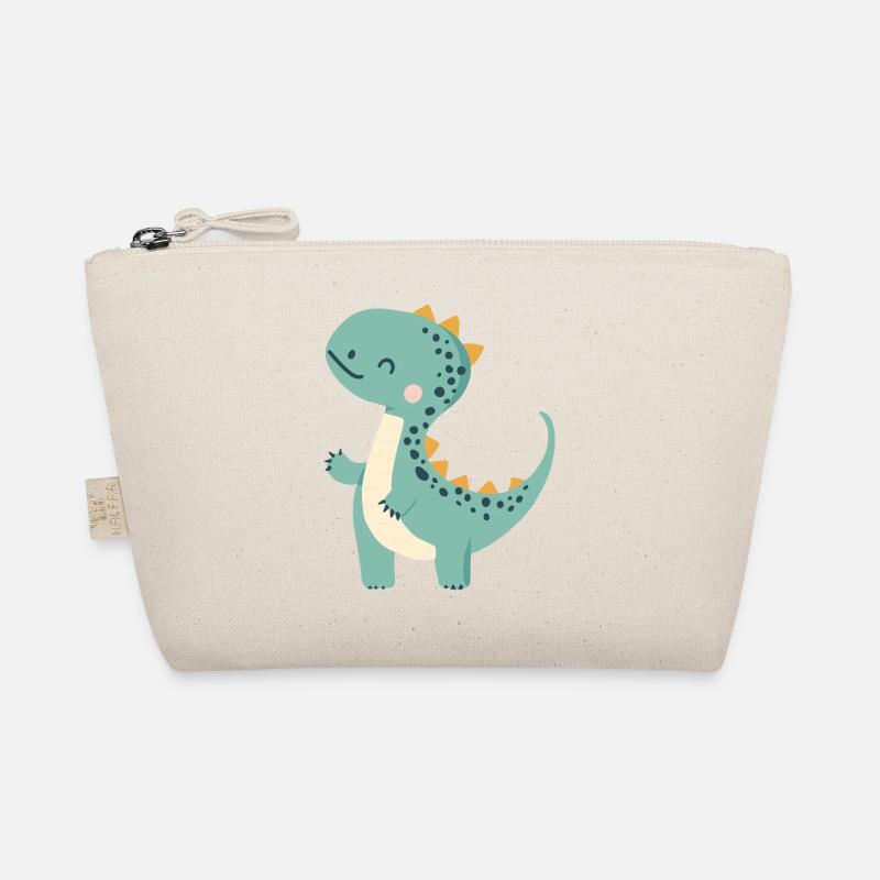 Knuddel Dino - Bio-Täschchen - Natur