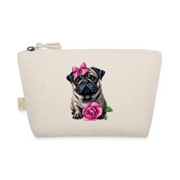 Pug Dog - Organic Pouch - nature - Front