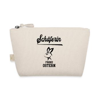 Schäferin Frohe Ostern Ostergeschenk Schäferei - Bio-Täschchen - Natur - Vorne