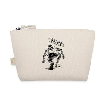 Skate. Lintel. Stand up. Shirt for real skaters. - Organic Pouch - nature - Front