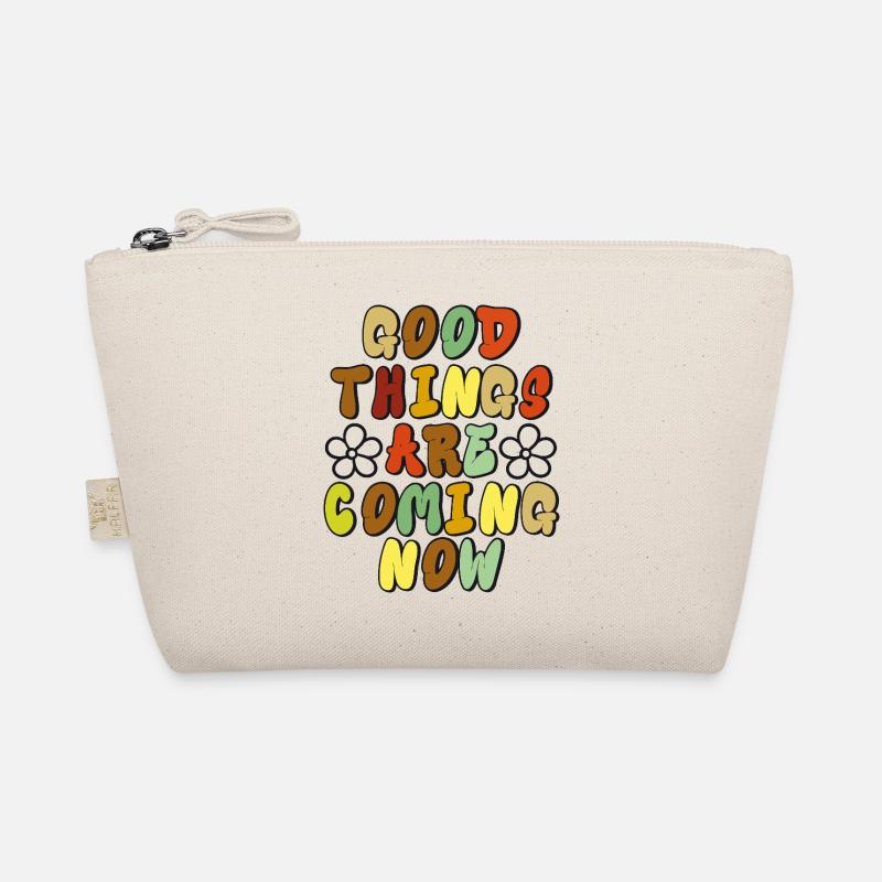 Good Things - Optimistisches Retro-Design - Bio-Täschchen - Natur