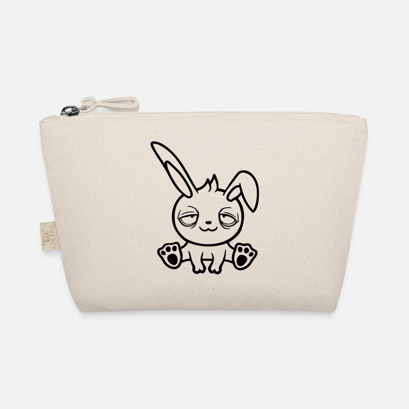 Bunny Tired Confused Relaxed Red Dark Circles Chill Organic Pouch