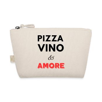 Pizza, Vino & Amore - Bio-Täschchen - Natur - Vorne