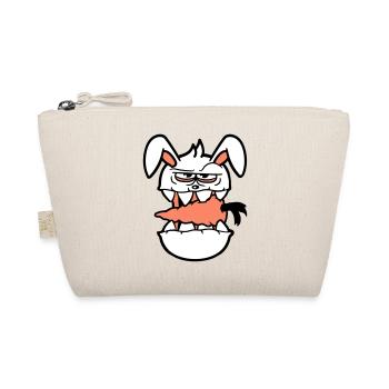 Bunny Monster Evil Carrot Carrot Halloween Horror - Organic Pouch - nature - Front