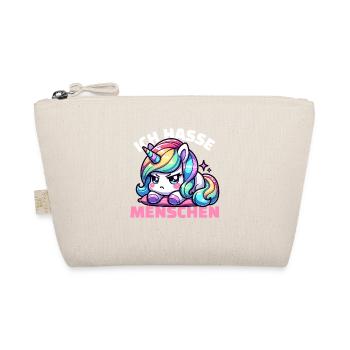 Grumpy unicorn is annoyed by people - Organic Pouch - nature - Front