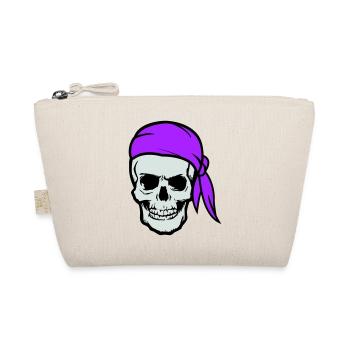 skull pirat - Bio-Täschchen - Natur - Vorne