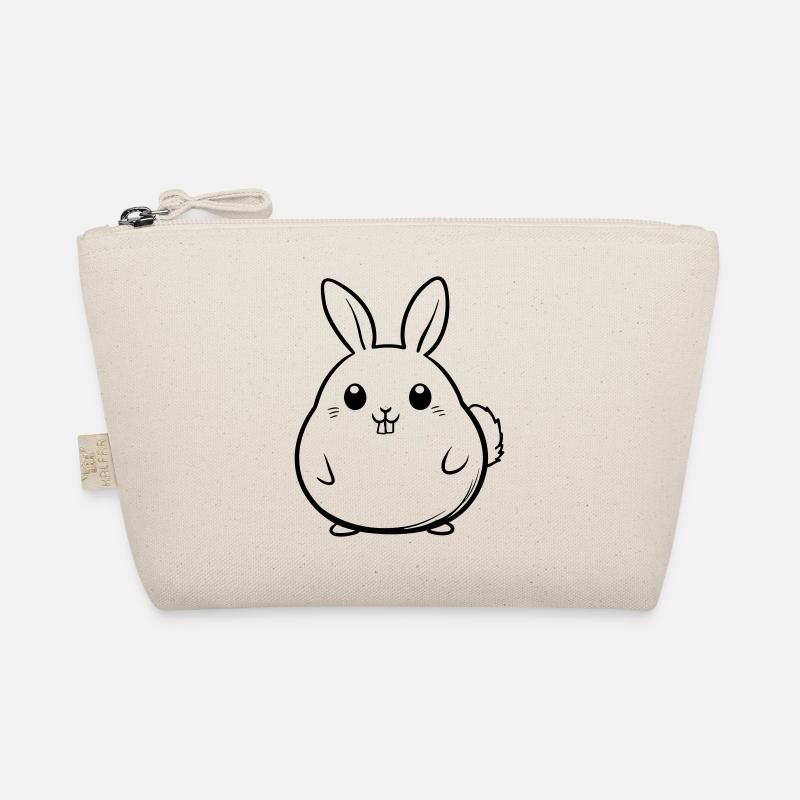 Lustiger Oster Hase - Bio-Täschchen - Natur