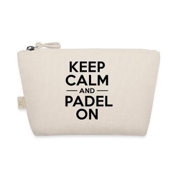 Keep calm and padel on 4 - Bio-Täschchen - Natur - Vorne