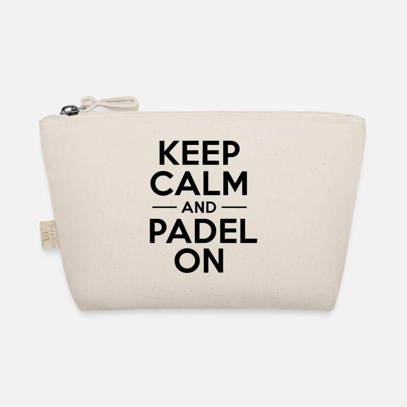 Keep calm and padel on 4 Bio-Täschchen