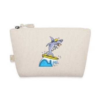 Shark and surfing - Organic Pouch - nature - Front