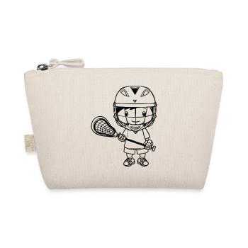 Dessin animé de garçon de crosse - Trousse biologique - nature - Devant