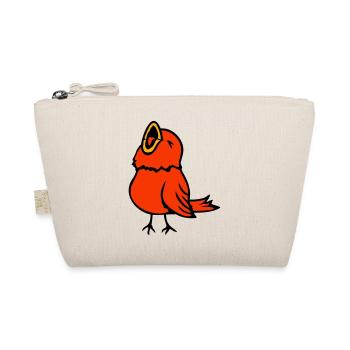 Budgie, songbird, sparrow, bird, chirp, cute - Organic Pouch - nature - Front