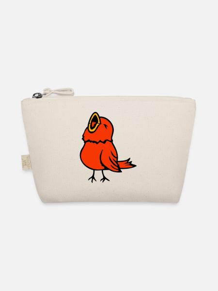 Budgie, songbird, sparrow, bird, chirp, cute - Organic Pouch - nature - Front