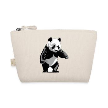 Panda - Cute Animal Design - Organic Pouch - nature - Front