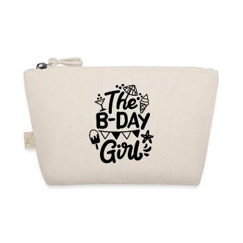 The b-day girl - Bio-Täschchen - Natur - Vorne