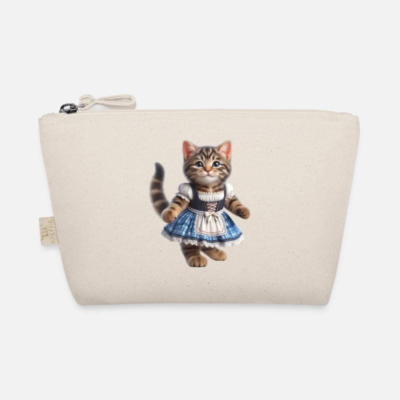 Mignon petit chat en dirndl Trousse biologique