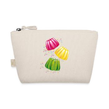Colourful dishes of the gods dessert motif with retro charm - Organic Pouch - nature - Front